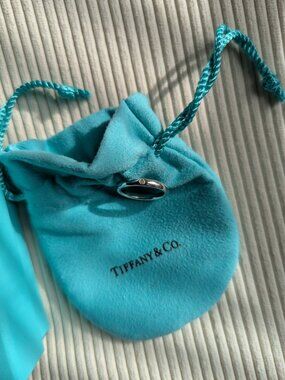Tiffany silver diamond band